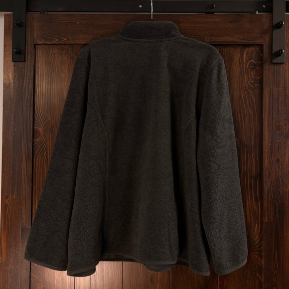 Karen Scott Charcoal Grey Zip-Up Zeroproof Fleece Sweater Jacket NWT - Picture 4 of 5